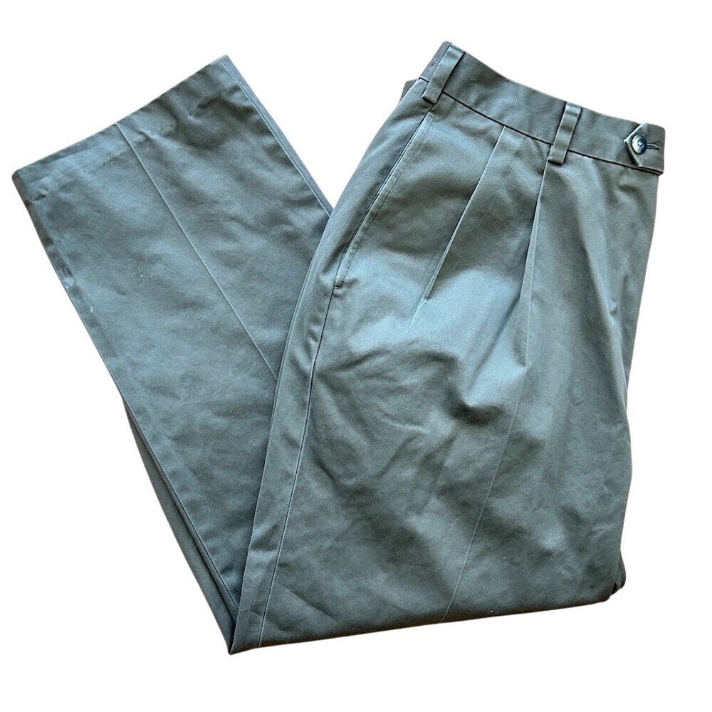 Jos. A. Bank Traveler's Collection Dress Pants Mens 36x30 Gray Pleated - Picture 3 of 8
